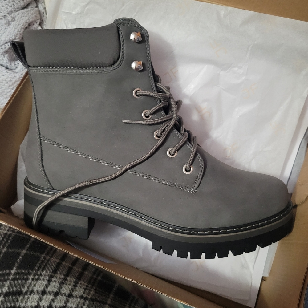 Grey Boots 9.5